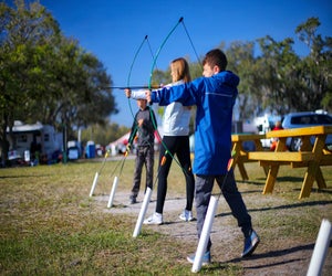 Florida campground Westgate River Ranch offers amazing extras, like archery. Photo courtesy of Westgate River Ranch