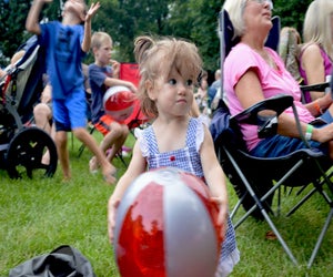 Adults can sit back and enjoy the music while kids dance and play at Naper Nights. Photo courtesy of Naper Nights