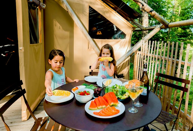 Best Glamping Spots for Families: Huttopia