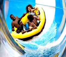 The River Canyon Run at Great Wolf Lodge is a raft slide the whole family can enjoy! 