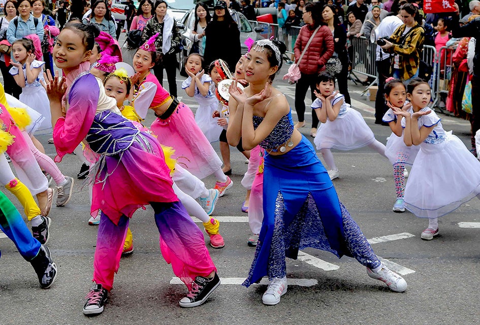 The streets come alive with tons of dance genres during the lively New York Dance Parade each May. Photo by Leonard Rosmarin
