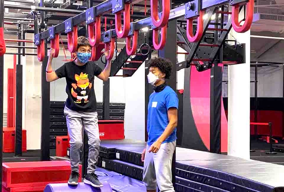 New York Ninja Academy challenges kids with Ninja Warrior-style obstacles. 