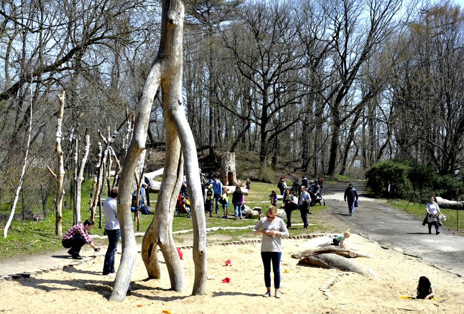 The Zucker Natural Play Area debuted its unique playground in 2013. Photo courtesy of the Prospect Park Alliance