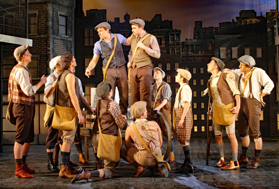 Disney's Newsies starts its seven-day run at the White Plains Performing Arts Center this weekend. Photo by Jack Davey