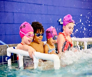 Safe Splash Swim School offers small group classes, semi-private, and private lessons. Photo courtesy of the school.
