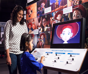 The Science of Pixar exhibit at Liberty Science Center offers interactive fun. Photo courtesy of LSC