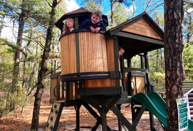 Things to do Winter Break NJ: he playground at Cedar Run Wildlife Refuge