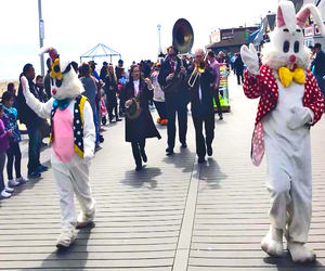 Jenkinson's annual Easter parade is back and filled with floats and eye candy. Photo courtesy of Jenkinson's