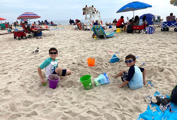 Visiting the Jersey Shore with kids: Island beach