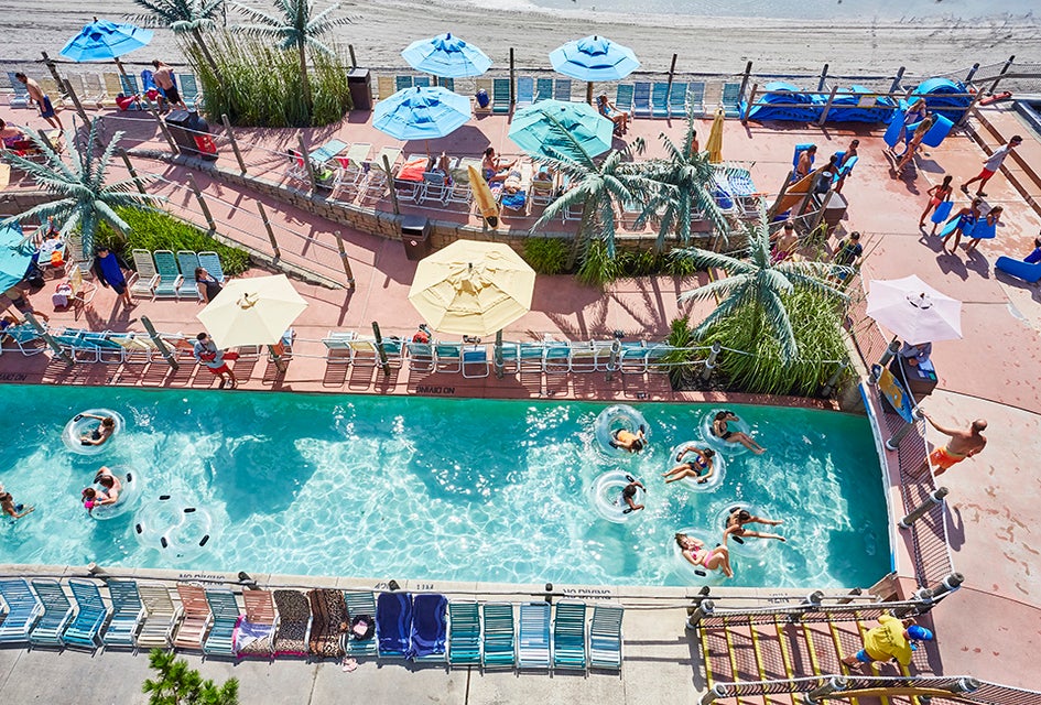 Cascade down the lazy river at Ocean Oasis at Morey's Piers. Photo by Kip Dawkins