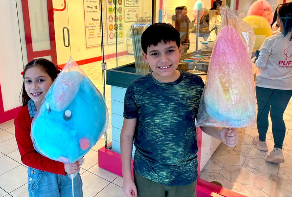 Puffy Cotton Candy in Freehold crafts mesmerizing, edible art sculptures. Photo by Kaylynn Chiarello Ebner