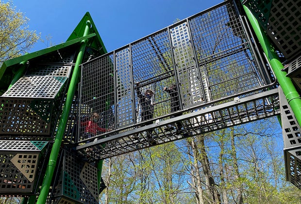 Playground structure at Nomahegan Park