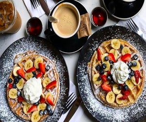 Sweetleaf's Rocketfuel is magic for parents, while its Belgian waffles make a mean breakfast in NYC treat for kids.