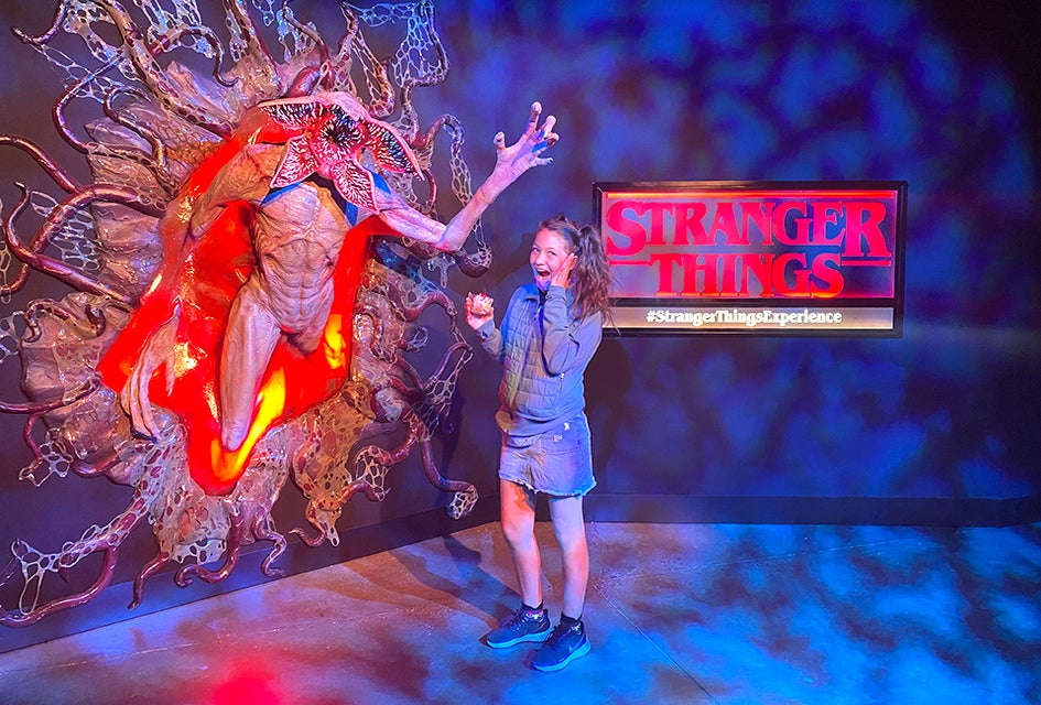 The Stranger Things Experience popped up in Brooklyn for a spell this spring and summer letting guests come face-t0-face with demogorgons. Photo by author