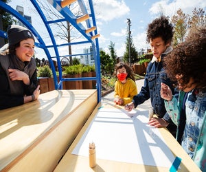 Embrace the chill and enjoy a Holiday Creative Break on Little Island. Photo courtesy Little Island