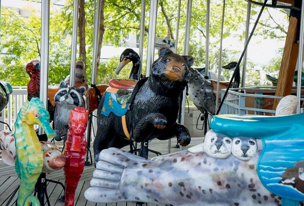Carousels in NYC: Hudson River Park’s Pier 62 Carousel 