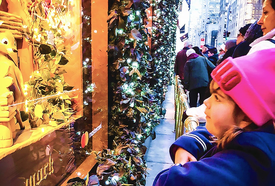 During Christmas in NYC, Midtown Manhattan is chock-full of glittery eye candy. Photo by Ally Noel