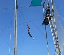 Take a high-flying lesson in trapeze alongside the Hudson River at the New York School of Trapeze.