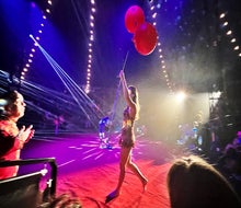 Circus artists mesmerize the audience at Flip Circus. 