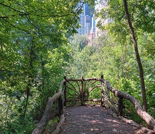 The buildings of midtown feel a world away when you're immersed in the Hallett Nature Sanctuary. 