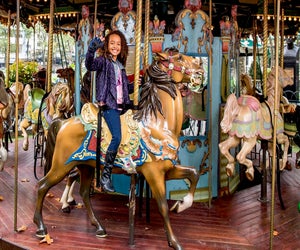 The compact, mild Le Carrousel in Bryant Park is ideal for preschoolers. Photo courtesy of Bryant Park