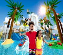 Want to splash at the new Legoland New York Water Playground? You'll have to set the alarm to score a same-day reservation. Photo courtesy of Legoland New York
