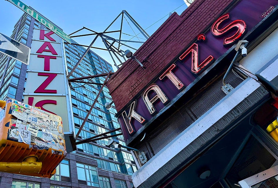 A trip to the LES isn't complete without a trip to Katz's Delicatessen. 