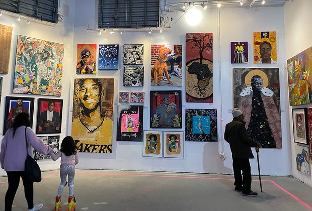 Roller skating at the Roller Wave: Art exhibition by Black artists, musicians, athletes and cultural icons