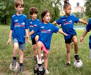 Super Soccer Stars offers summer camp options for kids as young as age 3. Photo courtesy of Super Soccer Stars