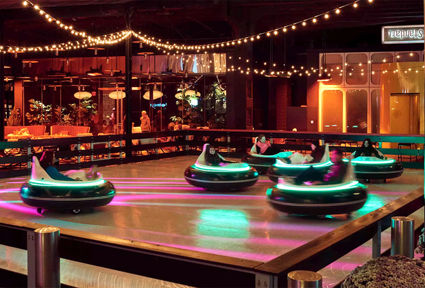 Kid-friendly openings in NYC in 2022: Ice bumper cars at The Standard High Line