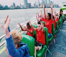 Speed along the Hudson on a thrilling Beast speedboat ride. Photo courtesy of the Circle Line