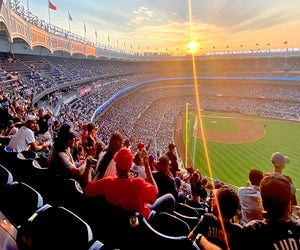 What's better than rooting for the Yankees as the sun sets over home plate at Yankee Stadium? 