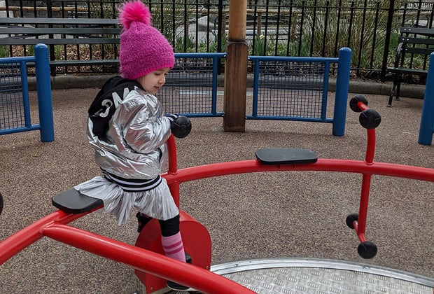 Rockefeller Park is a great toddler playground in Lower Manhattan