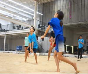 QBK Sports Beach Volleyball Camp is located in the heart of Long Island City, Queens. Photo courtesy QBK Sports