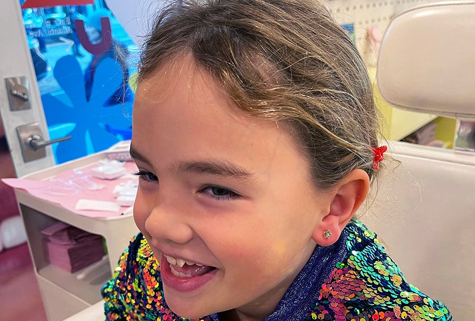 Rowan offers ear piercings by licensed nurses. Photo by Amy Abate