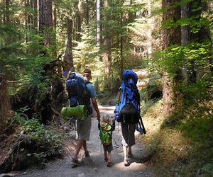 Camp and hike the forests of Olympic National Park. Photo courtesy of NPS