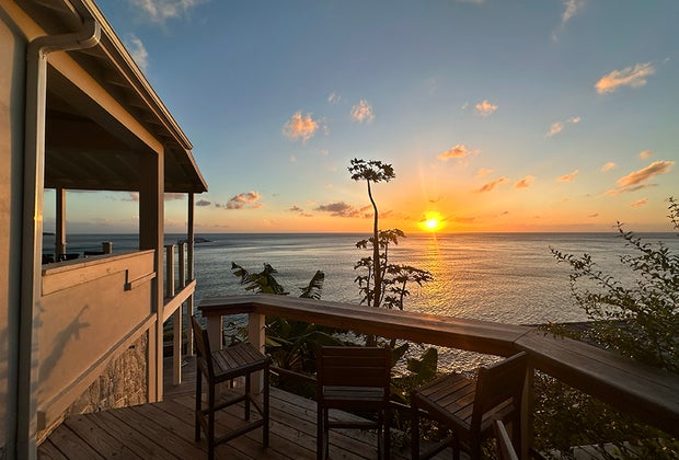 Beautiful views from Orchid Bay Beach House St. Kitts with Kids