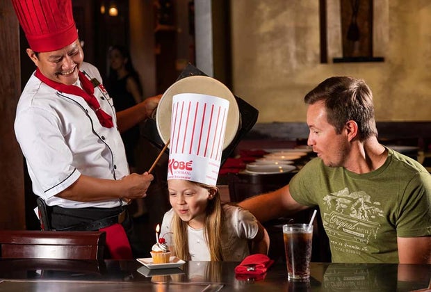 Best Fun Restaurants for Kids' Birthdays Near Orlando: Kobe Japanese Steakhouse