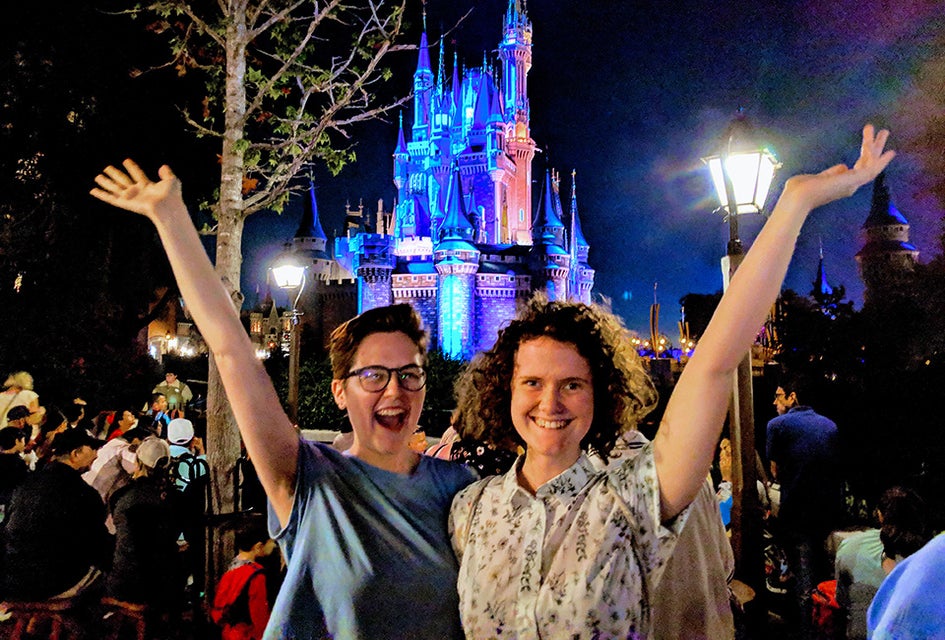 Even teens get swept up in the Disney magic! 