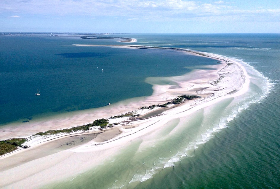 Anclote Key, made up of four islands off the Gulf Coast's Tarpon Springs, is a popular gathering place for boaters. Photo courtesy Visit St. Pete-Clearwater