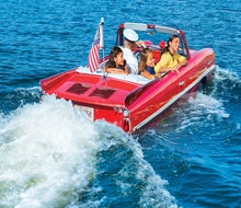 Try something new this spring, like a Vintage Amphicar Italian Water Taxi Tour. Photo courtesy of Disney