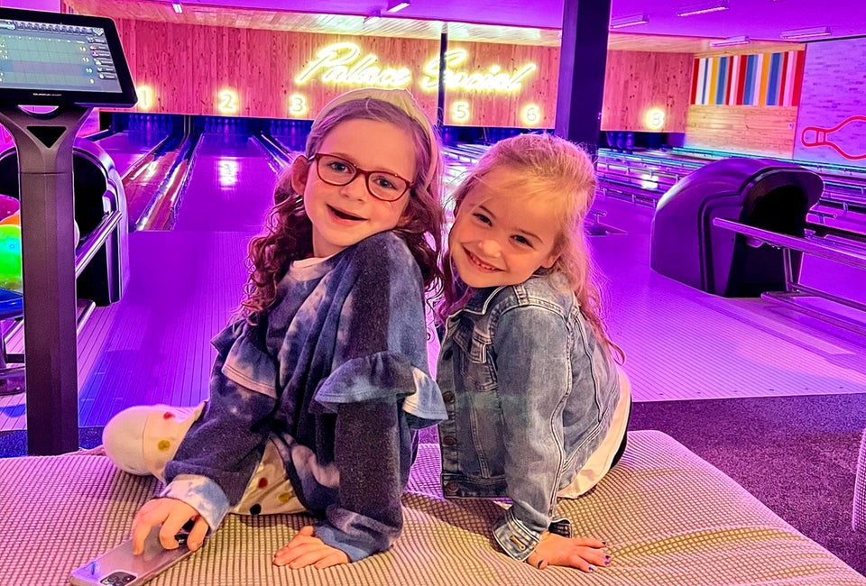 Palace Social in Bellaire has a bowling alley, arcade, and VR rides. Photo courtesy of Palace Social