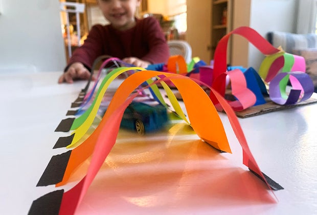 Rainbow Paper Sculpture