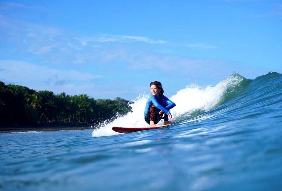 Surfboards were invented in California, so of course kids here surf! Photo courtesy of Perfect Day Surf Camp