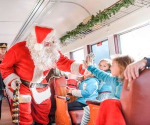 Journey through Chester Creek Valley aboard Santa's Express. Photo courtesy of the  West Chester Railroad