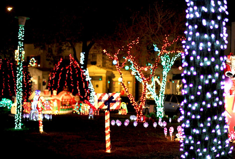 The amazing Smedley Street Christmas Light Spectacular.display is back!  Photo courtesy of the venue