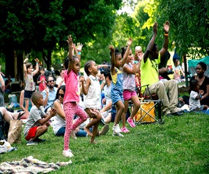 The rain-or-shine Kidchella music festival is back for another great summer of music at Smith Playground. Photo courtesy of Smith Playground