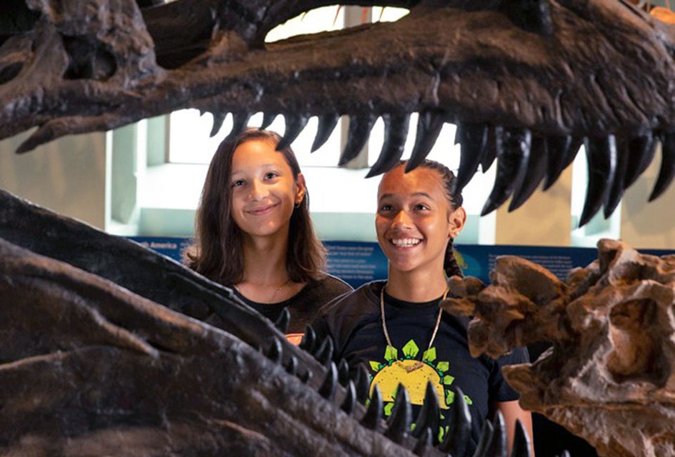 You can't miss Dino Hall at the Academy of Natural Sciences﻿. Photo courtesy of the Academy