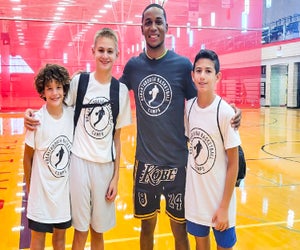 Take to the court at these basketball summer camps in Boston. Photo courtesy of Breakthrough Basketball Camp
