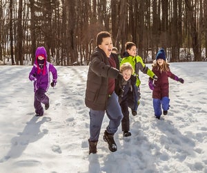 Kids can get out and explore, keeping busy on winter and spring breaks with the top school break camps in Boston! February Vacation Week program photo by Phil Doyle, courtesy of Mass Audubon